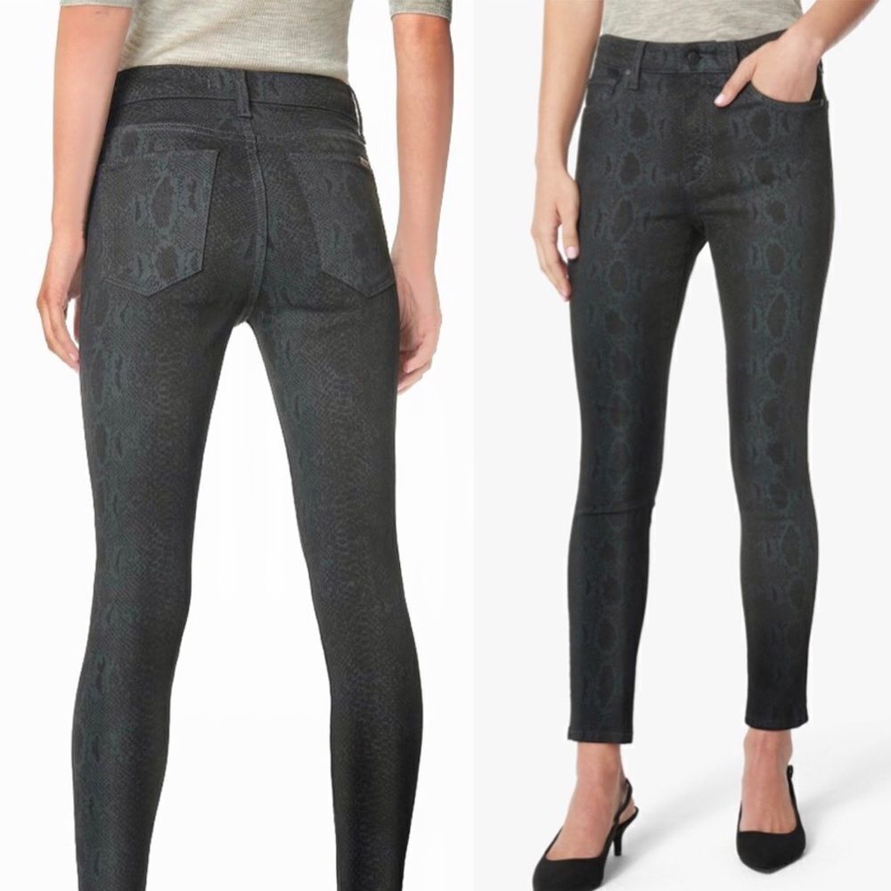 JOE’S THE ICON black snake print skinny jeans 24